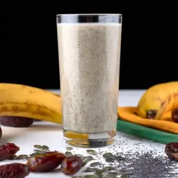 Banana With Milk And Dates